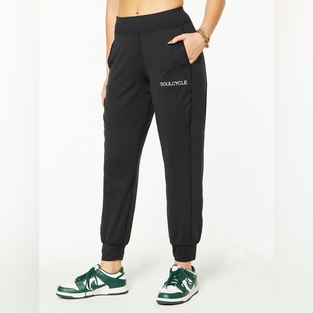 NWT SoulCycle Sweaty Betty Black Joggers 27”